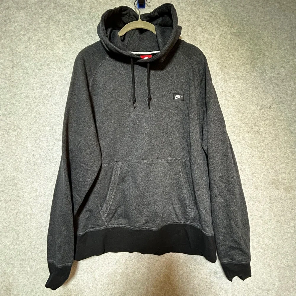 Nike AW77 French Terry Shoebox Pullover Men's Hoodie‎ kangaroo pocket Size L